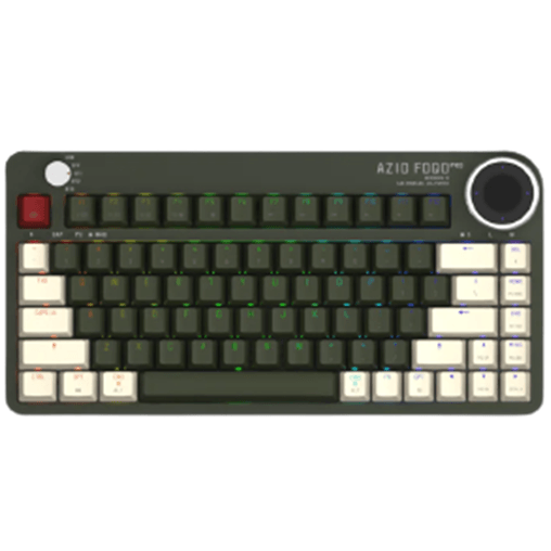 AZIO FOQO Mechanical TKL Keyboard Pro Wireless Hot-Swappable RGB Olive Green Dark FQ2203 - SuperOffice