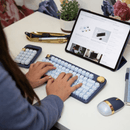 AZIO IZO Mechanical TKL Keyboard Wireless Blue IK105-US - SuperOffice