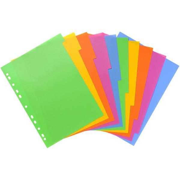 Bantex Lollyshop Pp Divider 10 Cut Tab A4 Assorted 100851729 - SuperOffice