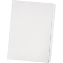 Bantex Manilla Divider 10 Cut Tab Unpunched A4 White 100851724 - SuperOffice