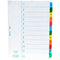 Bantex Mylar Index Divider 1-12 Tab A4 White 100851731 - SuperOffice