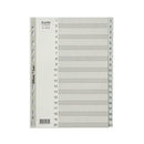 Bantex Pp Index Divider 1-20 Tab A4 Grey 100204674 - SuperOffice