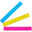 Bantex Ruler Plastic 300Mm Assorted Fluoro 100851742 - SuperOffice