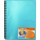 Beautone Cool Frost Display Book Refillable 20 Pocket A4 Blue 100851931 - SuperOffice