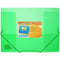 Beautone Cool Frost Document Wallet A4 Transparent Green 100851899 - SuperOffice