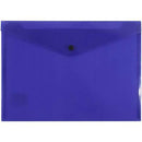 Beautone Document Folder Button Closure A4 Transparent Purple 100851896 - SuperOffice