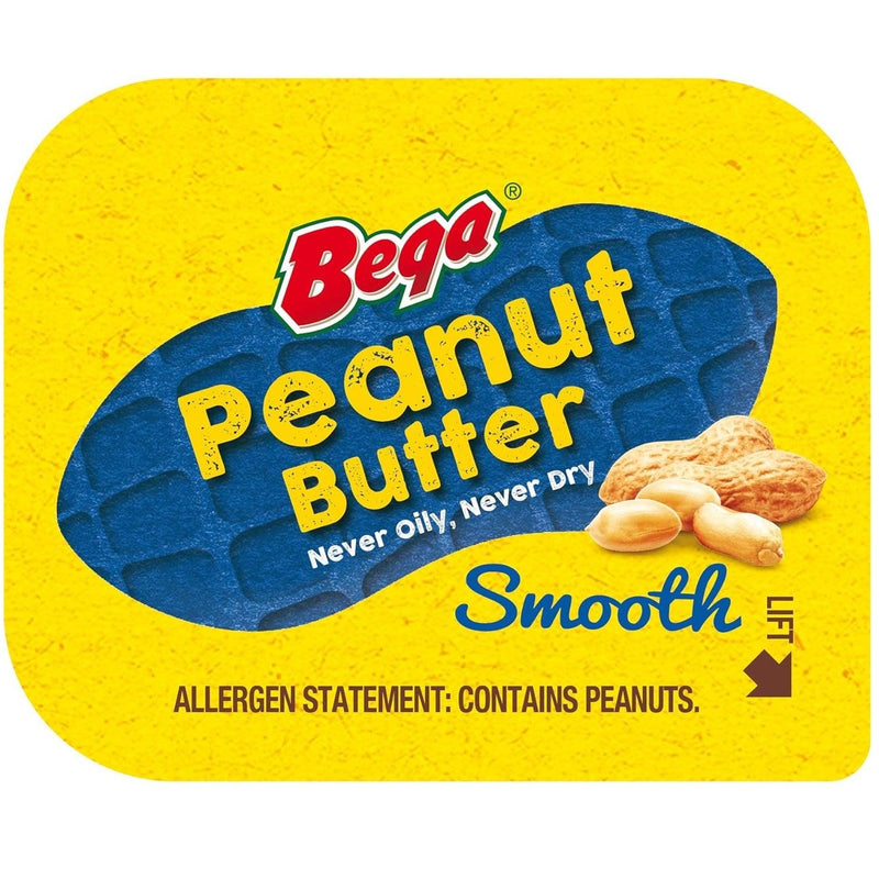 Bega Peanut Butter Smooth Spread Individual Portions 11g 50 Carton Bulk Box 1400141(PeanutButter) - SuperOffice