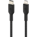 Belkin BoostUp Charge USB-C to Lightning Braided Cable 1m Black CAA004bt1MBK - SuperOffice