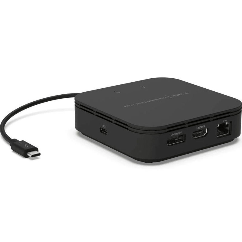 Belkin Thunderbolt 3 Dock Core Docking Station USB/Ethernet/HDMI/DisplayPort F4U110BT - SuperOffice