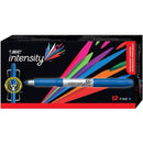 Bic Intensity Permanent Marker Fine Tip 1.1mm Blue Box 12 7315327 - SuperOffice