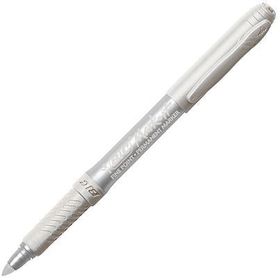 Bic Mark-It Permanent Marker Fine 1.1Mm Metallic Silver Box 12 952382 - SuperOffice