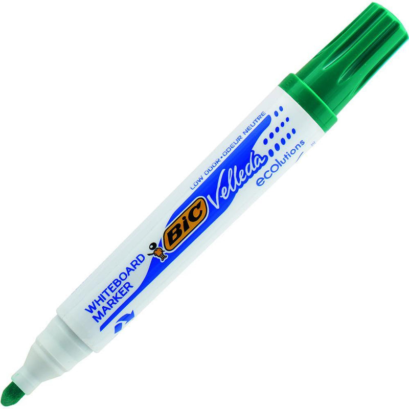 Bic Velleda Ecolutions Whiteboard Marker Bullet Tip Green 904940 - SuperOffice