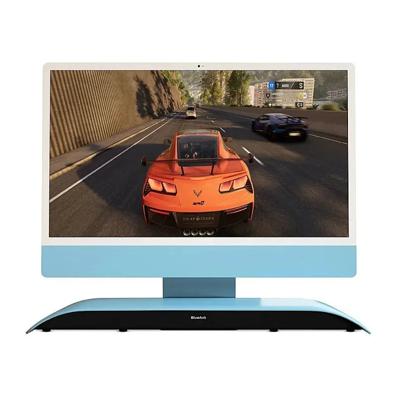 BlueAnt Soundblade Speaker Under Monitor Soundbar 2.1 Channel 120 Watt Blue SOUNDBLADE-BL - SuperOffice