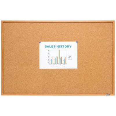 Boone Corkboard Economy Wood Frame 400 X 600Mm B89111 - SuperOffice