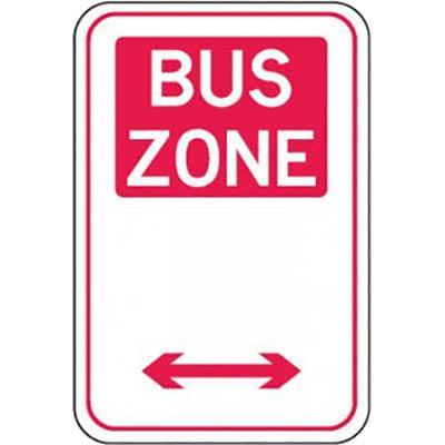 Brady Parking Signs - Bus Zone Metal B852299 - SuperOffice