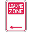 Brady Parking Signs - Loading Zone Arrow Left Metal B850883 - SuperOffice