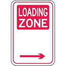 Brady Parking Signs - Loading Zone Arrow Right Reflective Aluminium B850884 - SuperOffice