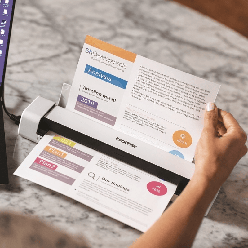 Brother DS-640 Compact Mobile Document Scanner Portable DS-640 - SuperOffice