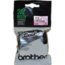 Brother M-E31 Non Laminated Labelling Tape 12Mm Black On Pink BRM-E31 - SuperOffice