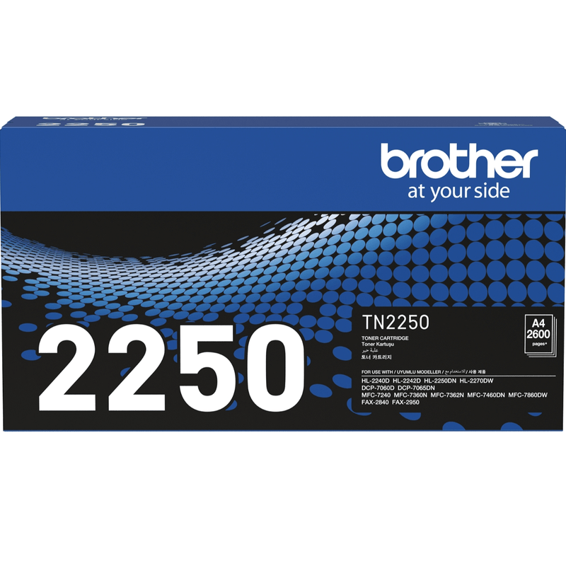 Brother TN2250 Toner Ink Cartridge Black TN-2250 Genuine Original TN-2250 - SuperOffice