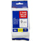 Brother Tze-221V2 Laminated Labelling Tape 9Mm Black On White Pack 2 TZE221V2 - SuperOffice