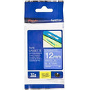 Brother Tze-535 Laminated Labelling Tape 12Mm White On Blue BTZ535 - SuperOffice