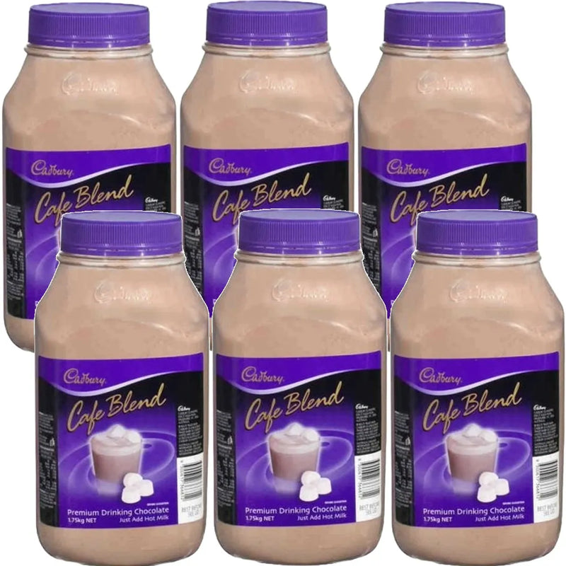 Cadbury Cafe Blend Premium Drinking Chocolate 1.75kg Pack 6 Bulk Carton 967090 (Pack 6) - SuperOffice