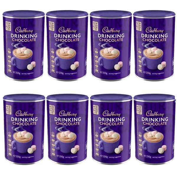 Cadbury Milk Drinking Chocolate Powder 250g Pack 8 Bulk Carton 235113 (Pack 8) - SuperOffice