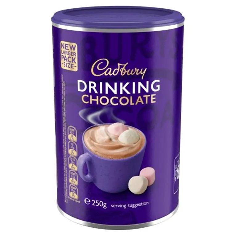 Cadbury Milk Drinking Chocolate Powder 250g Pack 8 Bulk Carton 235113 (Pack 8) - SuperOffice