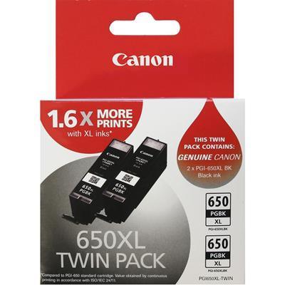 Canon Pgi650Xlbk-Twin Ink Cartridge High Yield Pack 2 PGI650XLBK-TWIN - SuperOffice