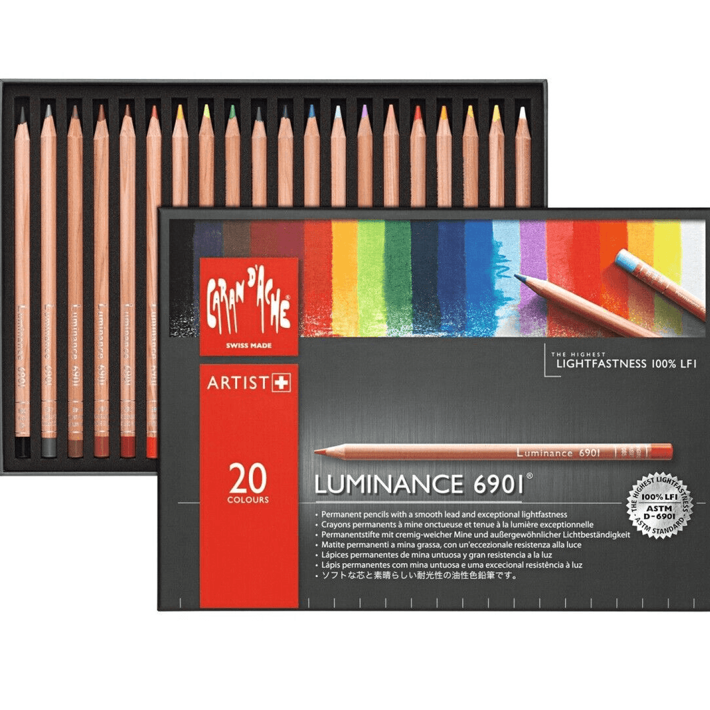 Caran d'Ache 20 Luminance 6901 Coloured Pencils Set