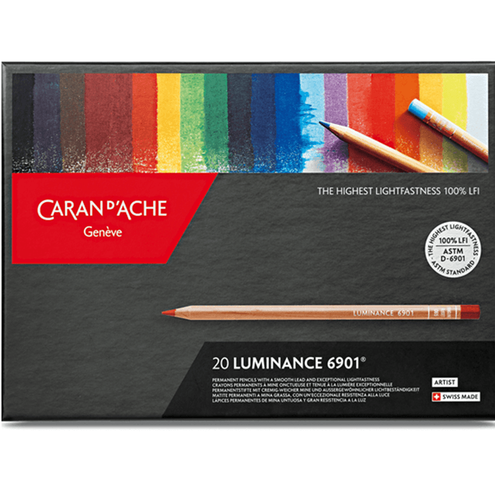 Caran d'Ache 20 Luminance 6901 Coloured Pencils Set Artists Professional ‎6901.720 - SuperOffice