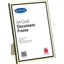 Carven Document Photo Frame A4 Gold QFWDGLDA4 - SuperOffice