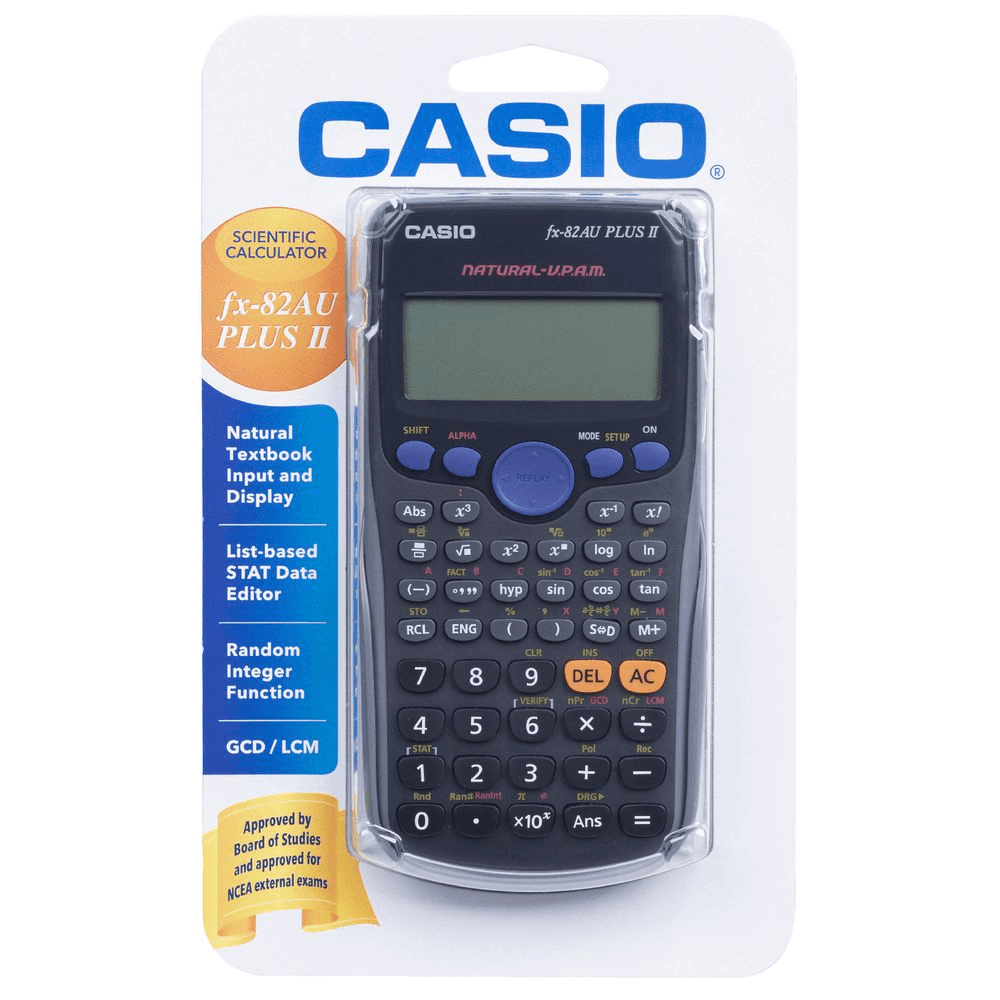 Casio FX-82AU PLUS II Scientific Maths Calculator School | SuperOffice