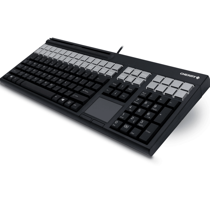 Cherry G86-71411 POS 127 Key Keyboard Touchpad Magnetic Card Reader Black G86-71411EUADAA - SuperOffice