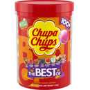 Chupa Chups Lollipops 100 Pack Tub Assorted Flavours 21752 - SuperOffice