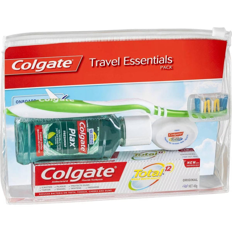 Colgate Travel Essentials Pack Toothbrush & Toothpaste Box of 6 Bulk Carton 5385 - SuperOffice