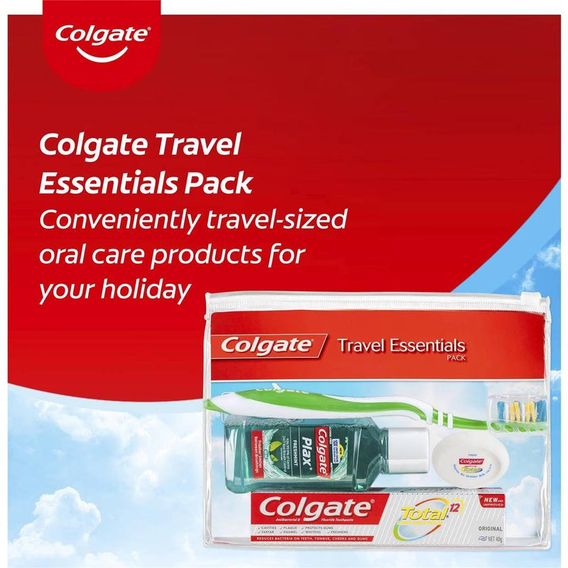 Colgate Travel Essentials Pack Toothbrush & Toothpaste Box of 6 Bulk Carton 5385 - SuperOffice