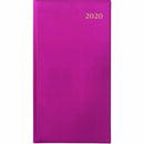 Collins 2020 Belmont Slimline Diary Portrait Week To View B6/7 Pink 377P.V50-20 - SuperOffice