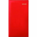 Collins 2020 Belmont Slimline Diary Portrait Week To View B6/7 Red 377P.V15-20 - SuperOffice