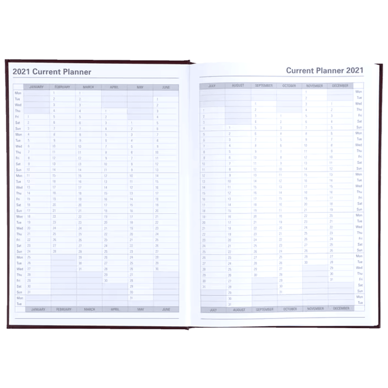 Collins A4 Day to Page 2022 Appointment Diary Burgundy Planner 140.P78-22 (140F Day To Page) - SuperOffice