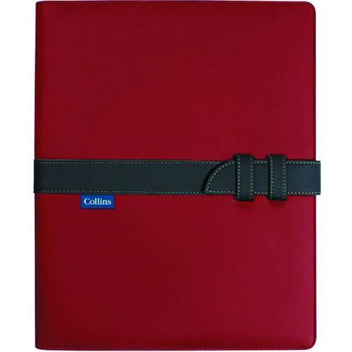 Collins Conference Portfolio With Strap Closure A4 Red/Charcoal 7023.U15 - SuperOffice