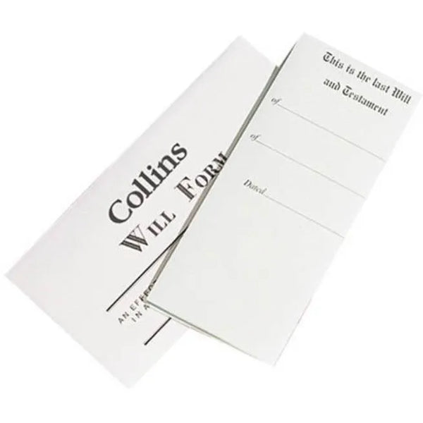 Collins DIY Will Forms Envelope Instructions Included White 25766 (single) - SuperOffice