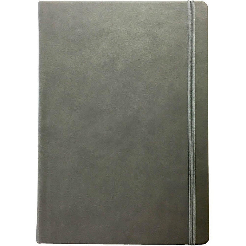 Collins Legacy Notebook Ruled 240 Page Expandable Inner Pocket A5 Gray CL53N-09 - SuperOffice