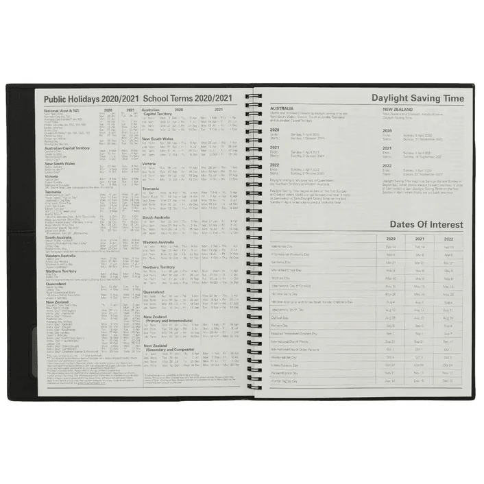 Collins Vanessa 2020-2021 Financial Year FY Diary A5 Week To View Blue FY38520/21 - SuperOffice