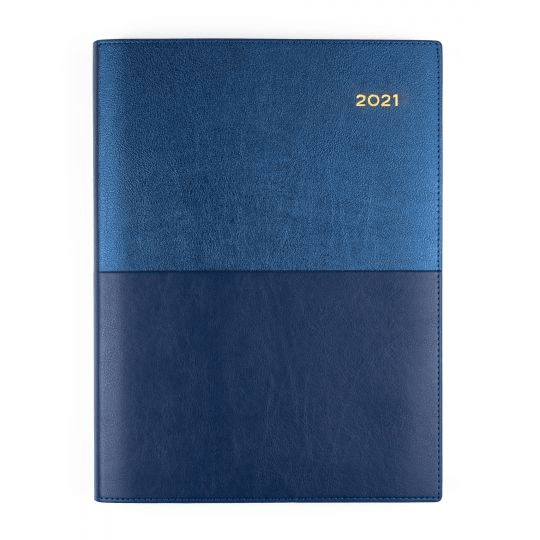 Collins Vanessa A4 Day To Page 2021 Diary Blue 145.V59 (2021) - SuperOffice