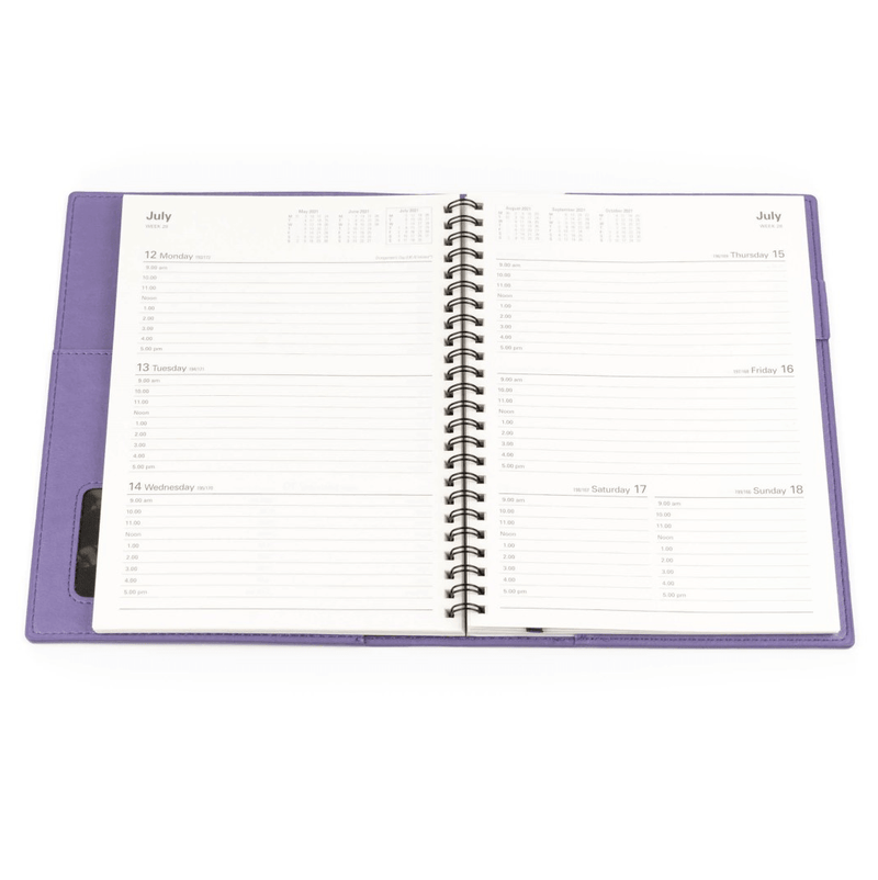 Collins Vanessa A5 Week To View 2021-2022 Diary Purple Financial Year FY385.V55-2122 - SuperOffice