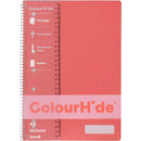 Colourhide Lecture Notebook 140 Page A4 Coral 1719506J - SuperOffice