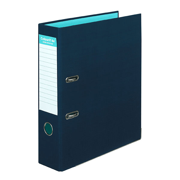 Colourhide Lever Arch File A4 Navy Blue Pack 6 Bulk 6802027J (6 Pack) - SuperOffice