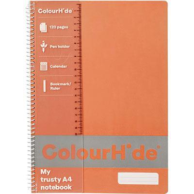 Colourhide My Trusty Notebook 120 Page A4 Fluoro Orange 1719406H - SuperOffice